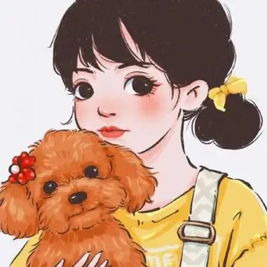 抱狗狗的女孩头像676767小红书08四月