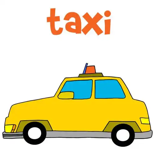 卡通出租车漫画