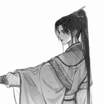 古风头像男生高冷动漫黑白霸气图片