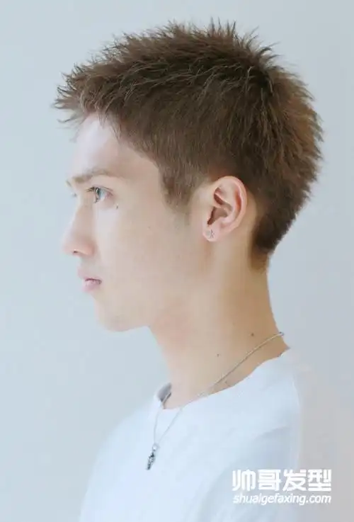 男生短头发刘海上扬的发型 清爽帅气的男生发型(2)