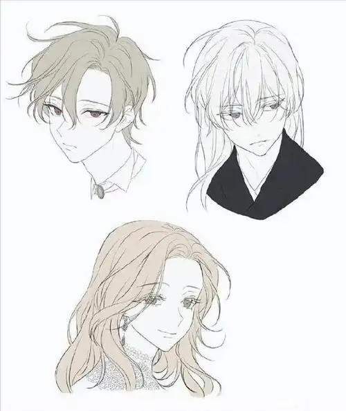 怎么画好动漫男性人物发型