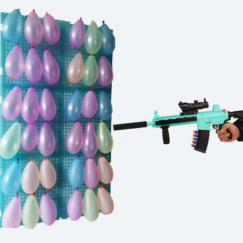 儿童玩具枪打气球公园摆摊儿童男孩吃鸡套装手动射击m416软弹步抢男孩