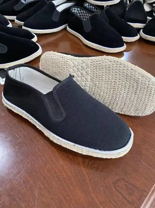 纯手工老北京手纳麻绳千层底春夏季男女士传统透气农村布鞋灯芯绒品质