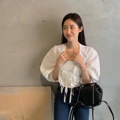 韩国女星车静媛春季穿搭,风格百变时尚到没话说 明星搭配 第14张