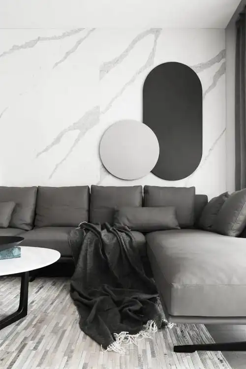 190㎡简约大平层案例 无主灯 优雅灰咖超时尚!