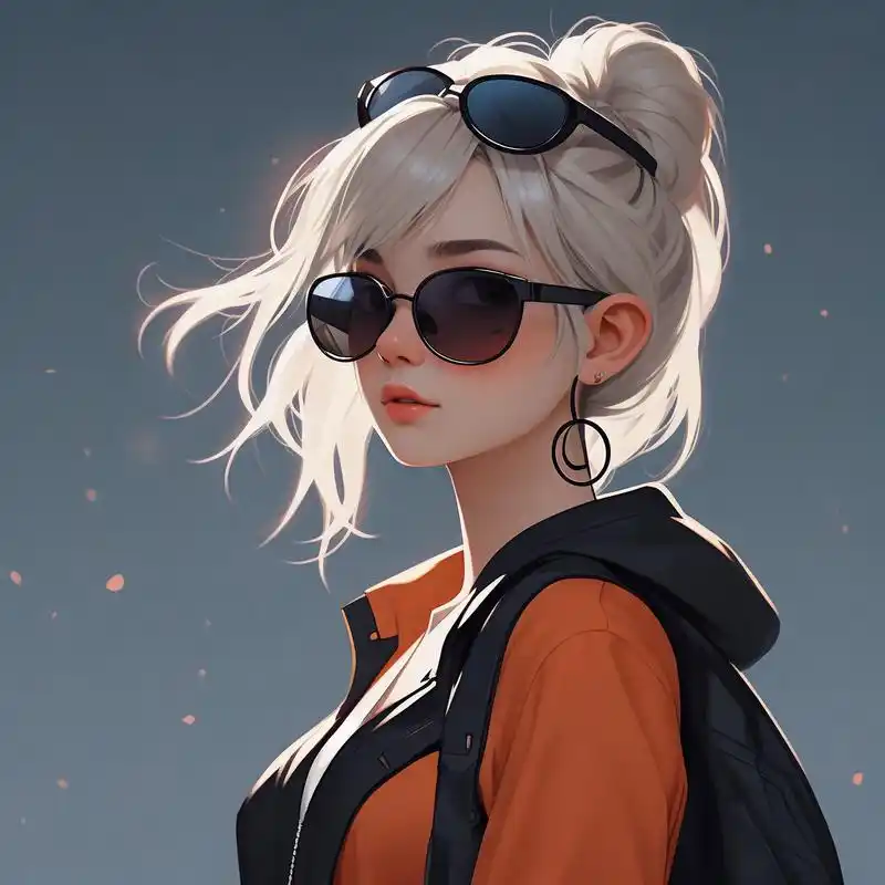 墨镜女生头像,高冷又霸气 墨镜一戴,谁都不爱,超酷女生头像,高级有