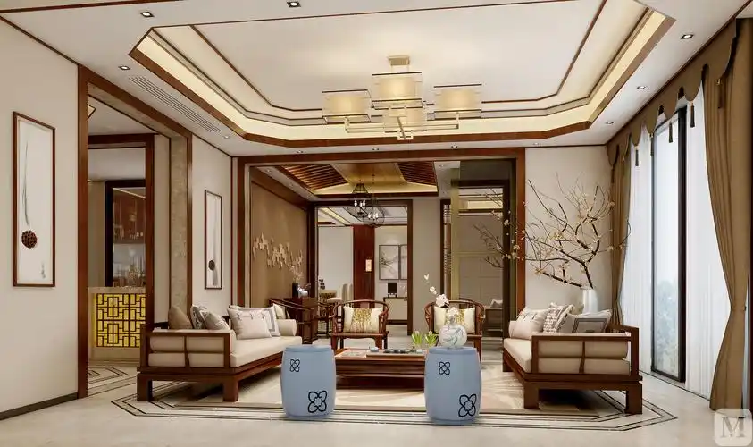 设计整体以传统中式风格为主体.体现了以庄重,高雅,精致和低调.