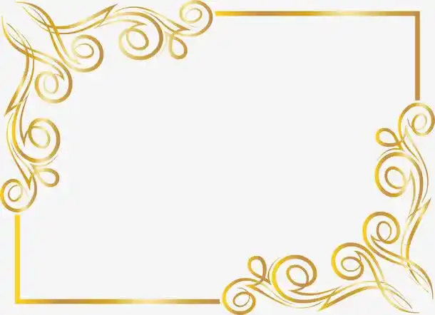金色,花纹,框架,边框纹理,清新,大气,闪耀,尊贵