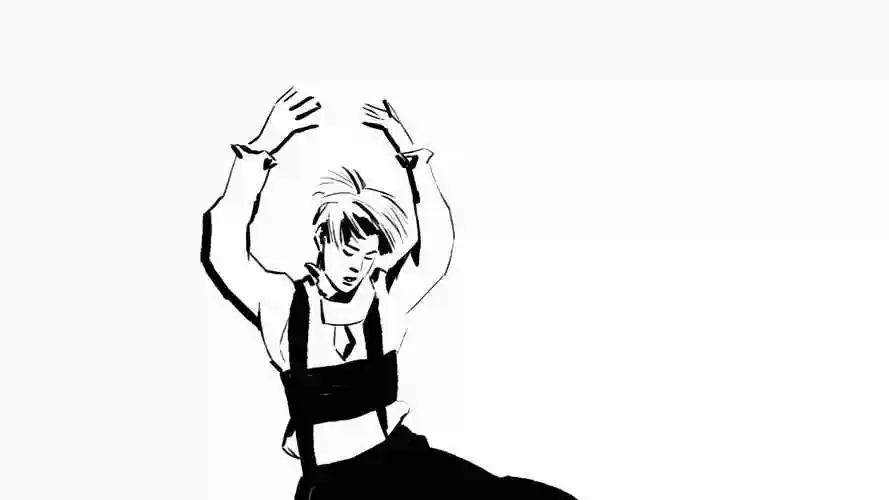 动感舞步卡通人物跳舞视频素材