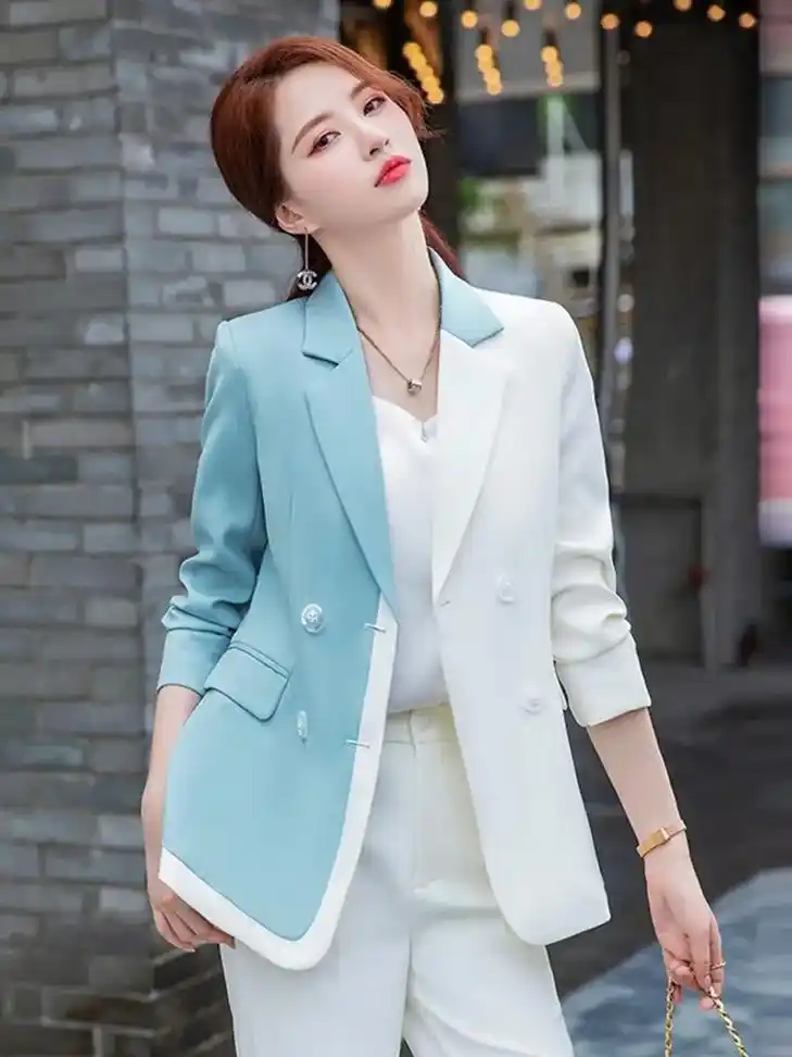 女士西装套装 #轻奢女装 #时尚气质穿搭 #女生西装外套穿 - 抖音