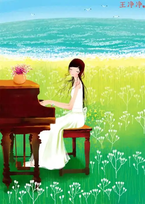 39幅唯美插画作品纯净温柔又浪漫总有一幅让你心动