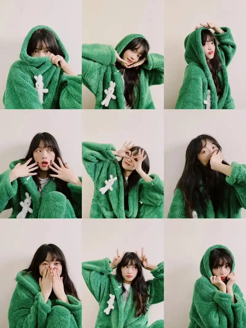 九宫格自拍姿势分享.