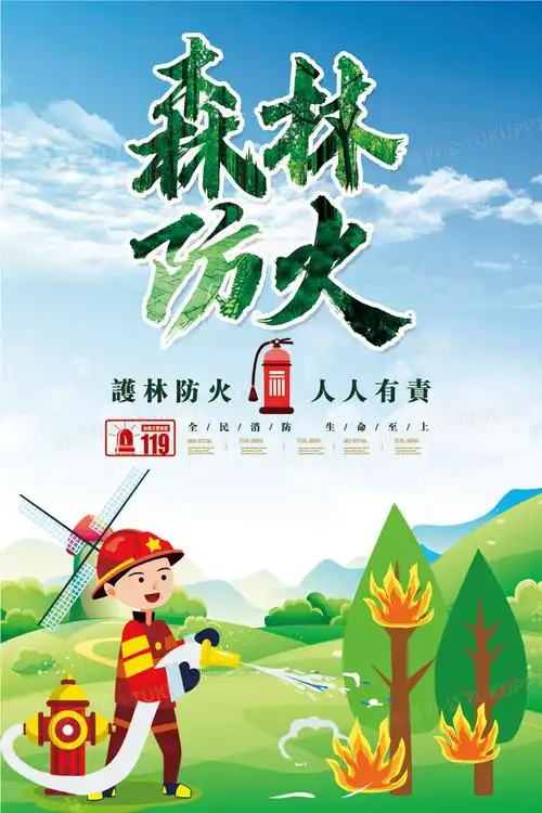 森林防火公益海报