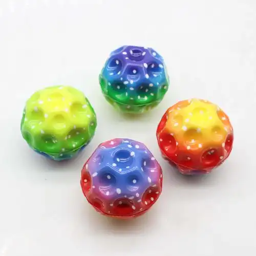2024幻彩pu弹力球带灯手抛球解压球发泄球减压玩具发泄神器外贸