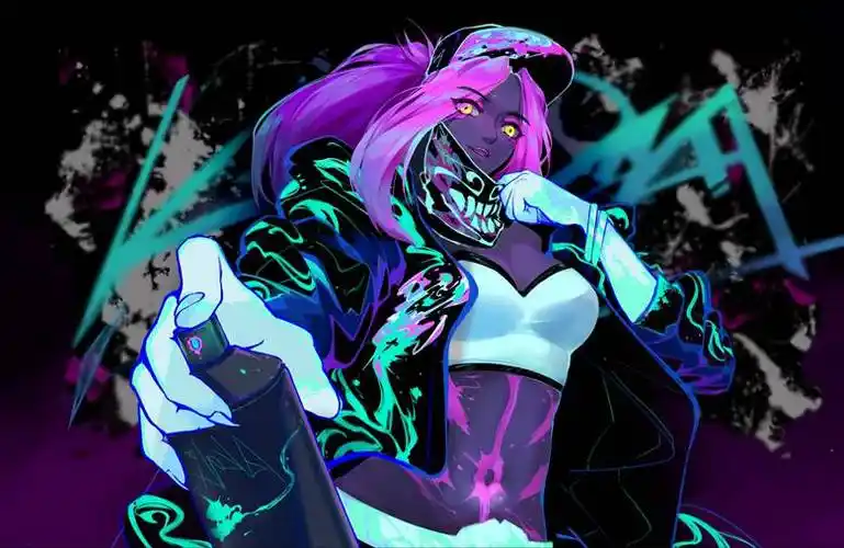 英雄联盟kda阿卡丽pixiv插画图片