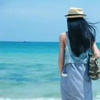 微信头像女生天空背景男生和大海的故事之微信头像大海风景唯美背影