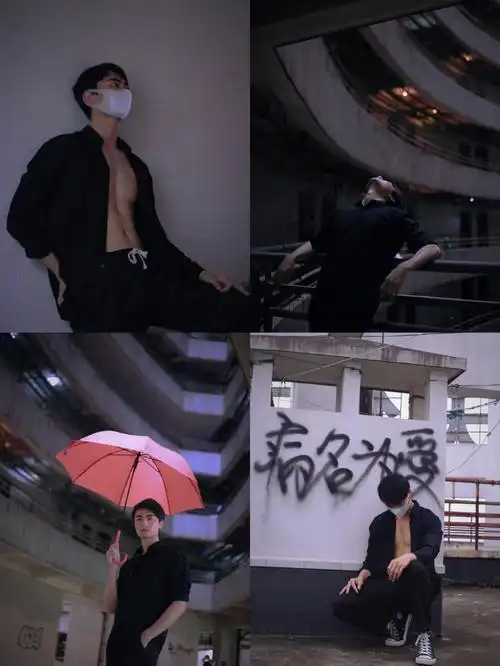 男生写真病名为爱第一次让模特敞开腹肌