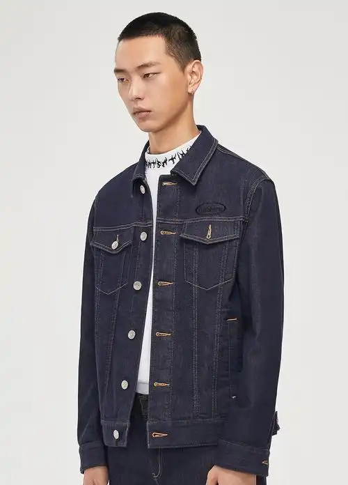 夹克男青年男士外套上衣衣服外套潮流撞色工装街头b深蓝色8756190xxxl