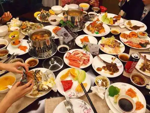 世外桃源酒店·海鲜自助餐厅-"[薄荷]环境:餐厅在世外桃源酒店大堂一.