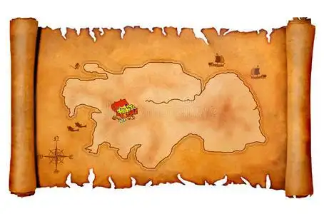 海盗藏宝图照片