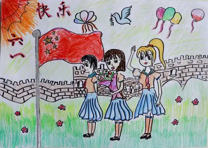 六一儿童节绘画书法才艺作品