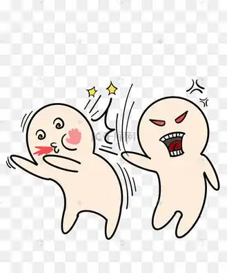 小人打架打巴掌表情包动图gif