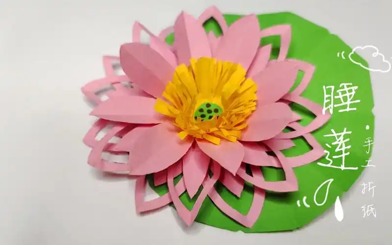 手工折纸美丽的睡莲花简单又好看小巧精致快来试试吧