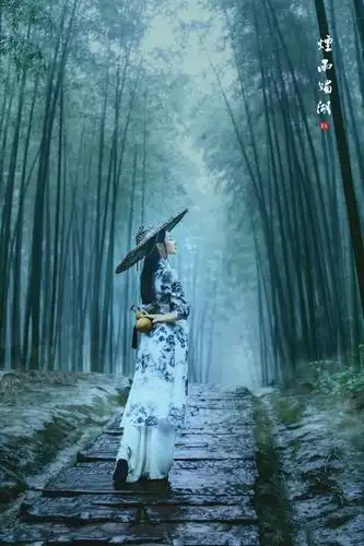 烟雨江南的温婉美女古风摄影