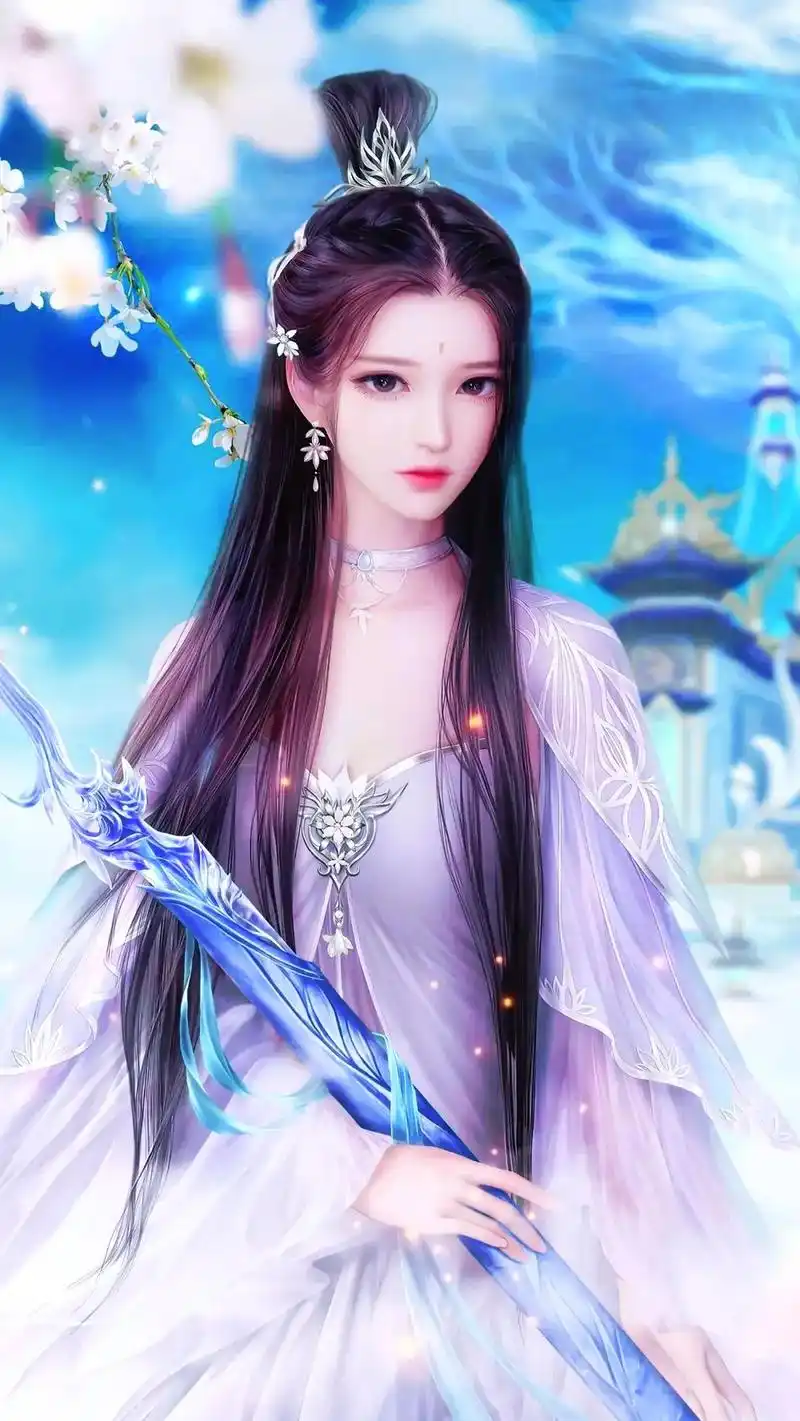 古风图片 眉目如画,明眸皓齿,琼鼻翘挺,朱唇光泽 倾国倾城 - 抖音