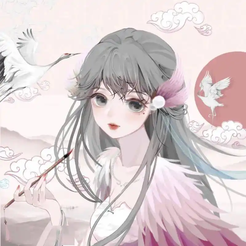 动漫女生头像超绝唯美的粉色系古风头像