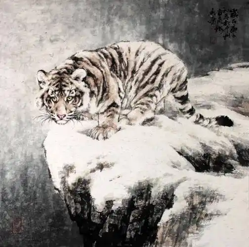 福虎贺岁马致远国画迎春专辑