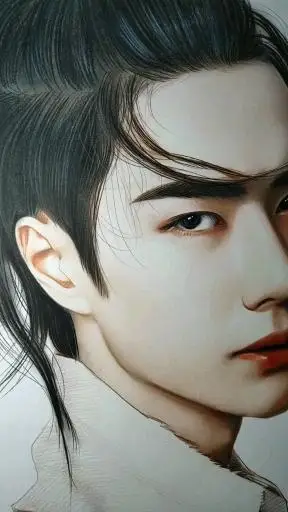 王一博肖战#画了2天的画,终于可以发出来了!