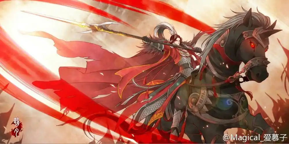 【剑网三】【天策】(朝夕·未央)千里暮云平.画师@magical_爱慕子