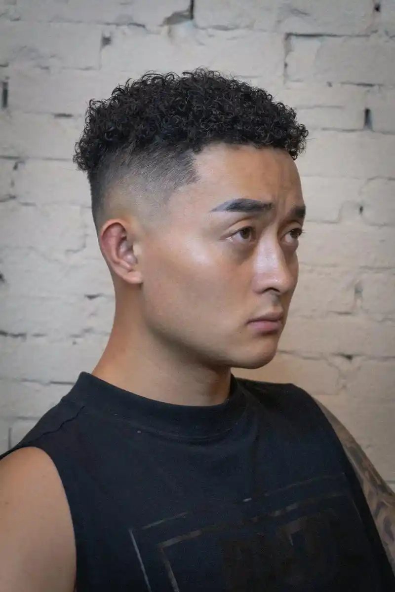 拉丁裔小卷.长度和短发两种状态#男士发型 #拉丁裔烫发 - 抖音