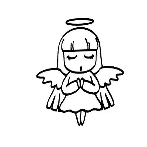 可爱的小天使画法
