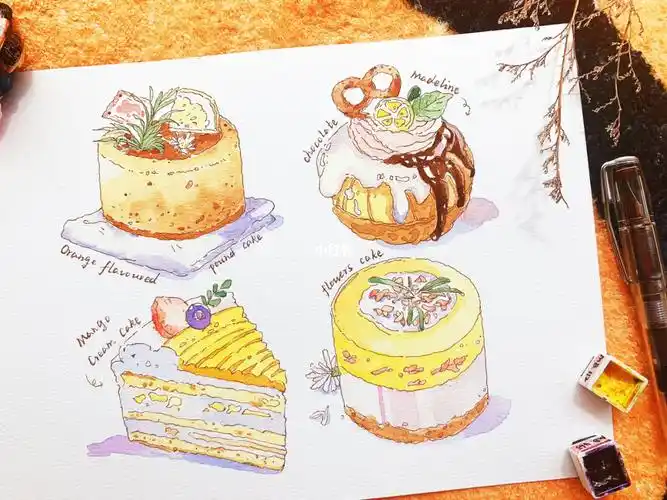 jiang江江老师的画啦轻松又解压工具:莱顿中纹300g梵高固体水彩颜料