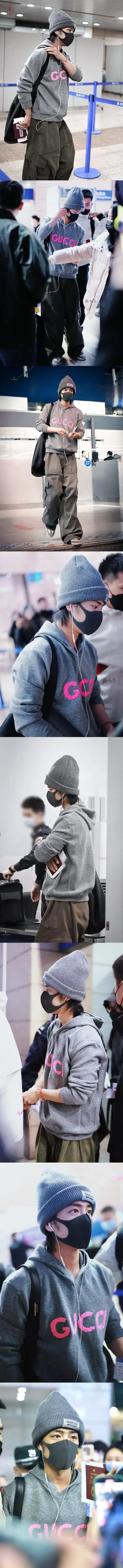 肖战机场路透##星姐微博