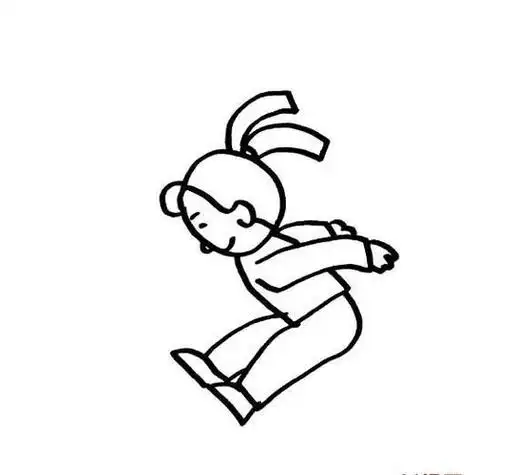 跳远的人物动作简笔画投篮的人物动作简笔画法运动会动作简笔画运动会