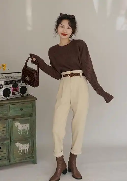 这个秋冬萝卜裤突然火了收藏关于它的5种搭配方法时髦又百搭