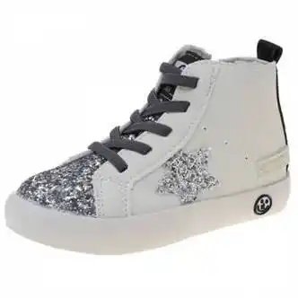 百丽驼美士女童运动鞋秋冬鞋子儿童鞋小白鞋潮牌老爹鞋高帮男童冬款