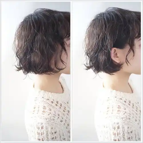 短发这样烫蓬松不太卷,好看不老气,效果嘎嘎好