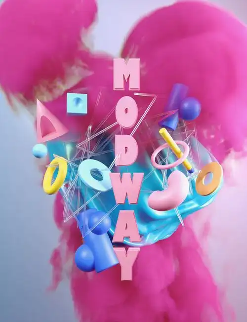 三维创意海报modway2019