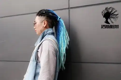 彩色渐变扭博 中长扎发脏辫 扭博 彩色渐变扭博 扭博 女士长发脏辫 全