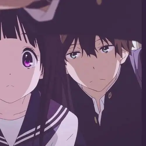 《冰菓》 动漫情头丨情侣头像