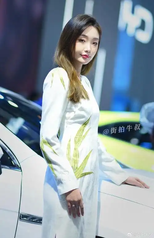 漂亮的美女车模