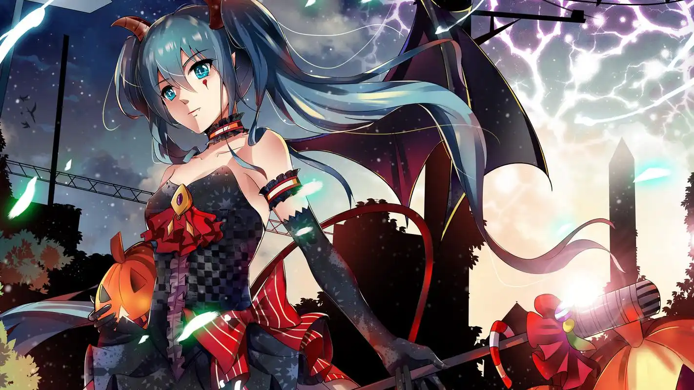甜美初音未来高清桌面壁纸