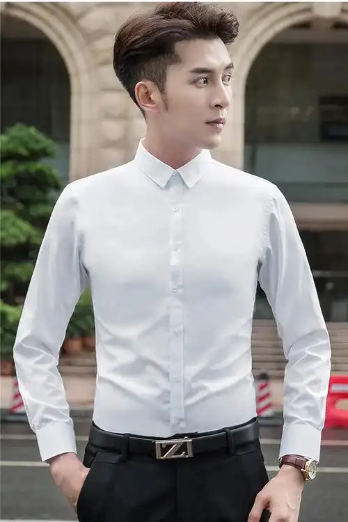 白衬衫男长袖