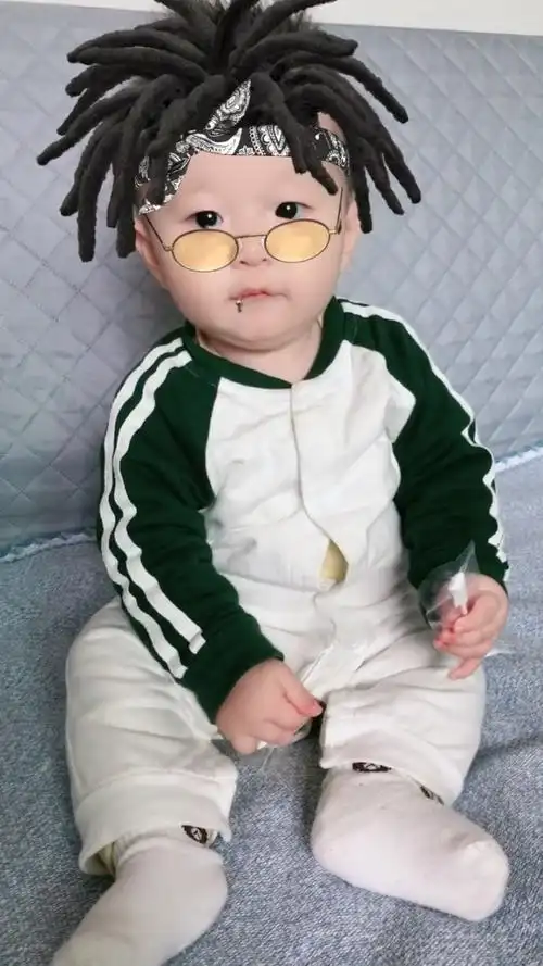 九个月宝宝今天刚做的发型,大家看好看吗?