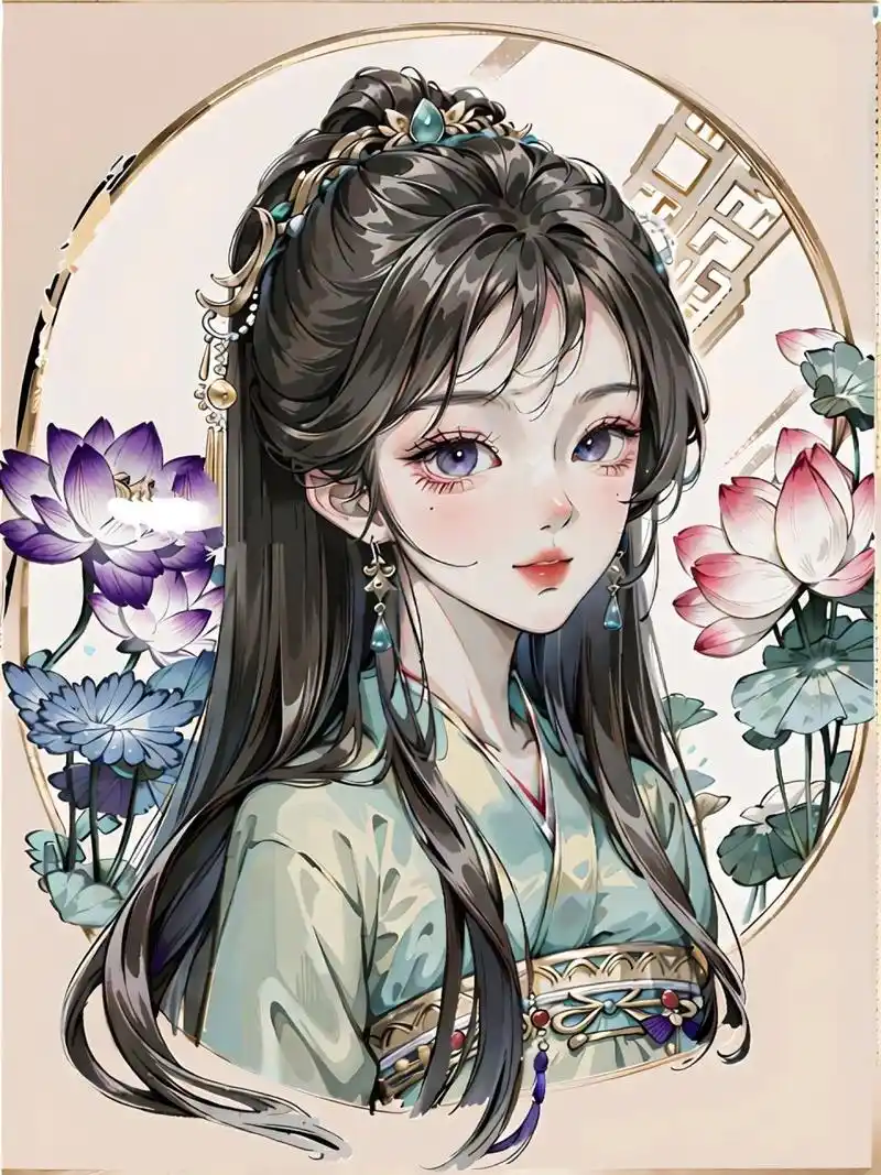 绘画素材 | 国风动漫少女