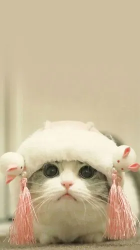 肥嘟嘟可爱软萌猫咪图片手机壁纸